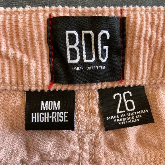 Urban Outfitters High-Rise Mom Pink Corduroy Pants - Picture 5 of 6